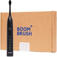 Boombrush Elektrische Tandenborstel Zwart 90 Dagen Batterij Duurzaam