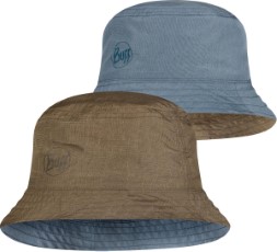 Buff Travel Zadok Bucket Hat Maat M|L Blauw|Olive
