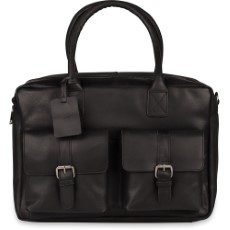 Burkely Laptoptas Finn Vintage Businessbag Classic Black 14 inch