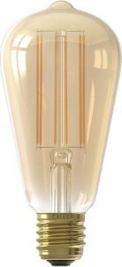 Calex LED Lamp Rustiek Filament ST64 E27 Fitting Dimbaar 4W Warm Wit 2100K Amber