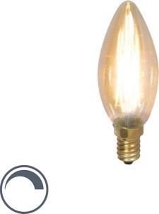 Calex candle LED Lamp 35mm E14 200 Lm Goud Finish