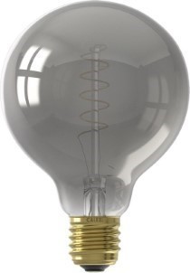Calex Globe LED Lamp E27 100 Lm Titanium