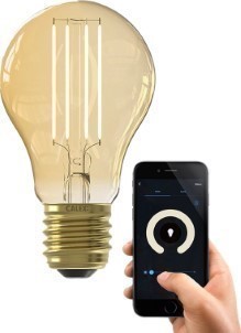 Calex Slimme Lamp Wifi LED Filament Verlichting E27 SmartLichtbron Goud Dimbaar Warm Wit licht 7W