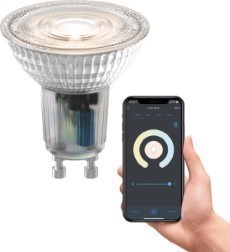 Calex Slimme Lamp Wifi LED Verlichting GU10 Smart Lichtbron Dimbaar Warm Wit licht 5W