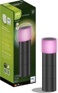 Calex Smart Outdoor LED Tuinlamp Slimme Sokkellamp met App RGB en Warm Wit Licht Smart Grondspot voor Tuin 4W Zwart