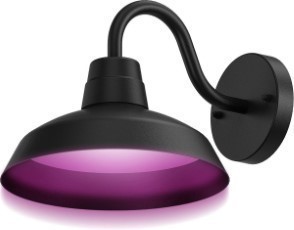 Calex Smart Outdoor LED Buitenlamp Slimme Wandlamp Klassiek RGB en Warm Wit Buitenverlichting 4W Zwart