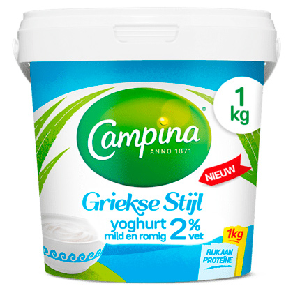Campina Yoghurt Griekse stijl naturel 2 procent vet