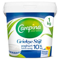 Campina Griekse Stijl Yoghurt 10 procent vet 1kg