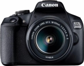 Canon EOS 2000D 18 55mm IS II Zwart