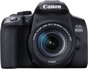 Canon EOS 850D plus EF S 18 55mm f|4 5.6 iS STM Zwart