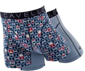 Cavello Boxershorts licht blauw print S