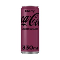 Coca Cola | Cherry | Zero | Sleek Blik | 24 x 33 cl