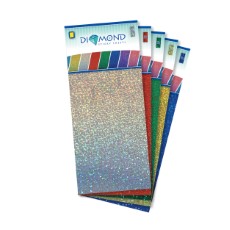 Crafts en Co Vinyl Stickervellen Diamond Sticky Sheets Voordeelpakket