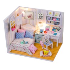 Crafts en Co Modelbouwpakket Miniatuur Poppenhuis Adabelles Kamer