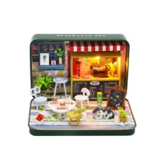 Crafts en Co Modelbouwpakket Miniatuur Poppenhuis Lunch Cafe