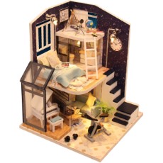 Crafts en Co Modelbouwpakket Miniatuur Poppenhuis Sterrenkunde Studio