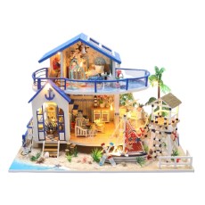 Crafts en Co Modelbouwpakket Miniatuur Poppenhuis Strandhuis