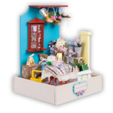 Crafts en Co Modelbouwpakket Miniatuur Poppenhuis Het Bloemenhuisje