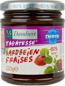 Damhert Dieet Jam 0 toegevoegde suikers | 210 gram | Strawberry