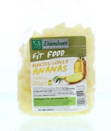 Damhert Fit food ananasblokjes 250 gram
