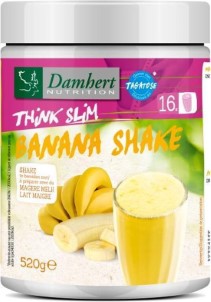 Damhert Think slim maaltijdshake banaan met tagatose 520 gram