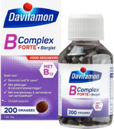 Davitamon vitamine B Complex Forte met Biergist en vitamine B12 | 200 Tabletten