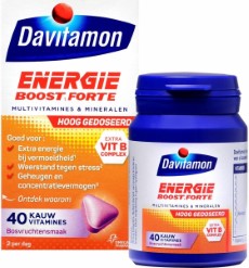 Davitamon Energie Boost Forte | multivitamine | bosvruchten | 40 tabletten