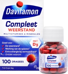 Davitamon Compleet Weerstand | Multivitamine en mineralen | 100 dagrees