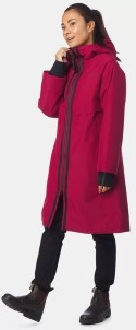 Didriksons Aino Womens Parka 4 Maat 38 Ruby Red