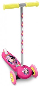 Disney Minnie Mouse 3 wiel Kinderstep Voetrem Meisjes Roze|Zilver