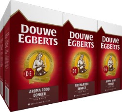 Douwe Egberts Aroma Rood Donker Filterkoffie 6 x 500 gram