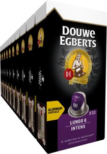 Douwe Egberts Lungo Intens Koffiecups Intensiteit 8|12 10 x 10 capsules
