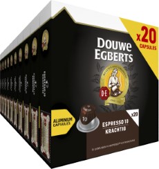 Douwe Egberts Espresso Krachtig Koffiecups Intensiteit 10|12 10 x 20 capsules