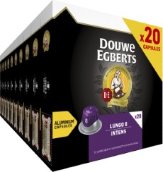 Douwe Egberts Lungo Intens Koffiecups Intensiteit 8|12 10 x 20 capsules