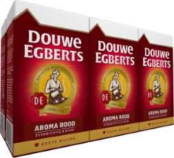 Douwe Egberts Aroma Rood Grove Maling filterkoffie 6 x 500 gram