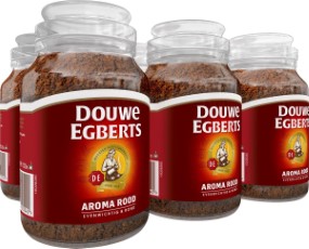 Douwe Egberts Aroma Rood Oploskoffie 6 x pot van 200 gram