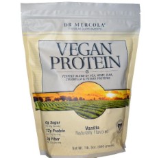 Dr. Mercola Vegan eiwit proteine, vanille smaak 690 g