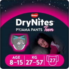 DryNites luierbroekjes meisjes 8 tot 15 jaar | 27 tot 57 kg 27 stuks voordeelverpakking