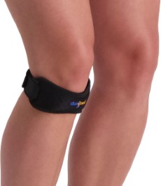 Dunimed Patellabrace Verstelbare Brace voor de Knie Kniebrace Knieband One Size Zwart