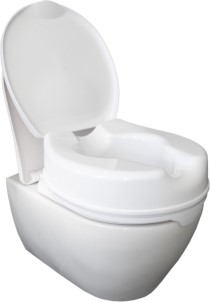 Dunimed Toiletverhoger Toiletverhoger met Deksel WC Verhoger Toiletbril wit WC Verhoging Met Klembevestigingen 11cm