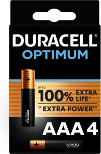 Duracell AAA Optimum Alkaline 4x