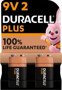 Duracell 9V Plus Alkaline 2x