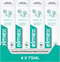 Elmex Sensitive Professional Tandpasta Repair Prevent 4 x 75 ml Voor Gevoelige Tanden Voordeelverpakking