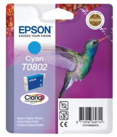 Epson Inktcartridge T0802 blauw