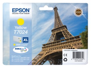 Epson Inktcartridge T7024 GEEL HC
