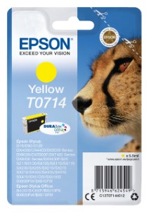 Epson Inktcartridge T0714 geel
