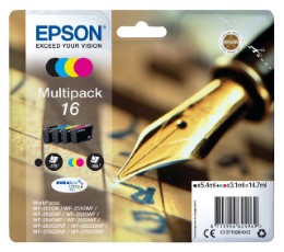 Epson Inktcartridge 16 T1626 zwart plus 3 kleuren