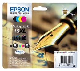 Epson Inktcartridge 16XL T1636 zwart plus 3 kleuren HC