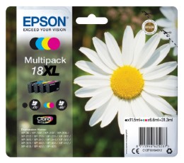 Epson Inktcartridge 18XL T1816 zwart plus 3 kleuren HC