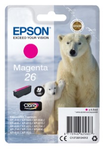 Epson Inktcartridge 26 T2613 rood